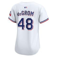 Jacob deGrom Texas Rangers Women's Home Limited Player Jersey - White | Nike