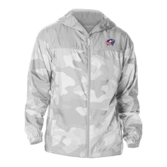 Columbus Blue Jackets Columbia Camo Flash Challenger Omni-Shade Full-Zip Hoodie Windbreaker