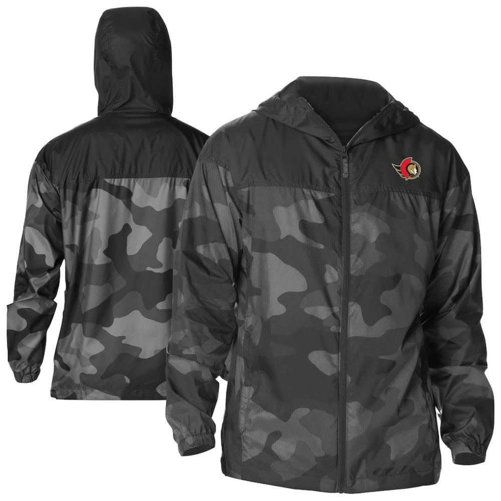 Ottawa Senators Columbia Camo Flash Challenger Omni-Shade Full-Zip Hoodie Windbreaker