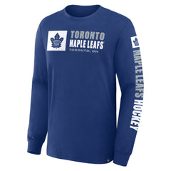 Toronto Maple Leafs Fanatics Goal Crease Legacy Long Sleeve T-Shirt