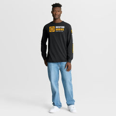 Boston Bruins Fanatics Goal Crease Legacy Long Sleeve T-Shirt