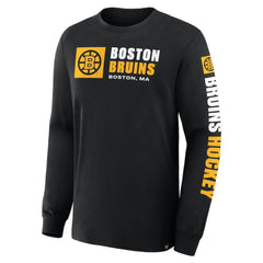 Boston Bruins Fanatics Goal Crease Legacy Long Sleeve T-Shirt