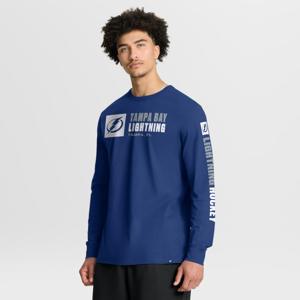 Tampa Bay Lightning Fanatics Goal Crease Legacy Long Sleeve T-Shirt
