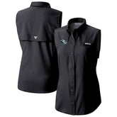 Utah Mammoth Columbia Women's Tamiami Omni-Shade Sleeveless Button-Up Shirt