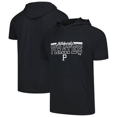 Pittsburgh Pirates Levelwear Phase Vanguard Hoodie T-Shirt - Black