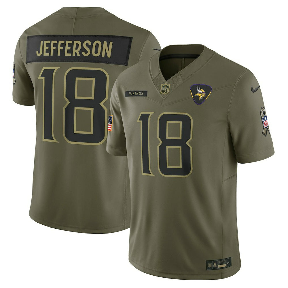 NFL Minnesota Vikings Justin Jefferson 2025 Salute to Service Limited Jersey
