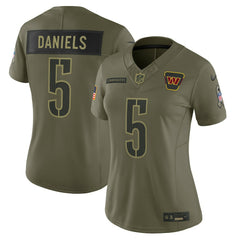 NFL Washington Commanders Jayden Daniels Women's 2025 Salute to Service Limited Jersey
