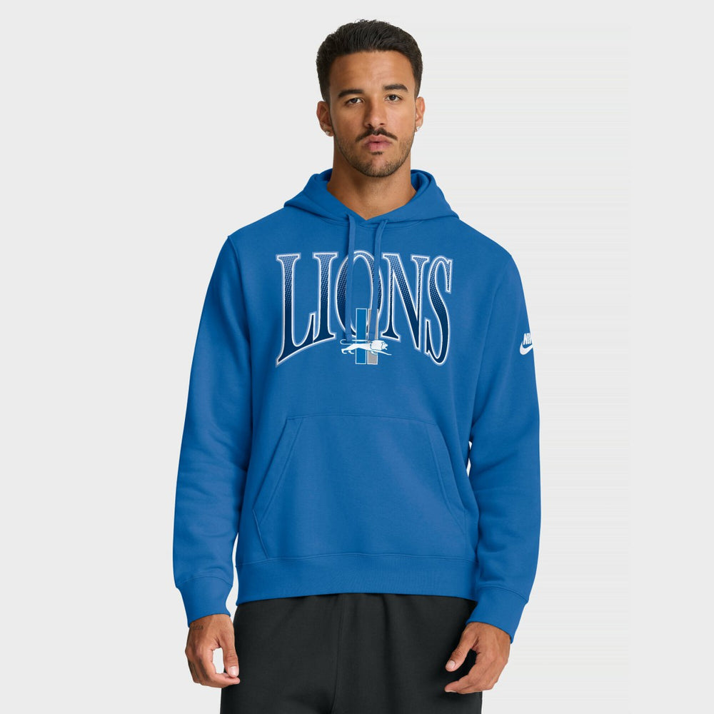 NFL Detroit Lions Full Blitz Club Fleece Pullover Hoodie