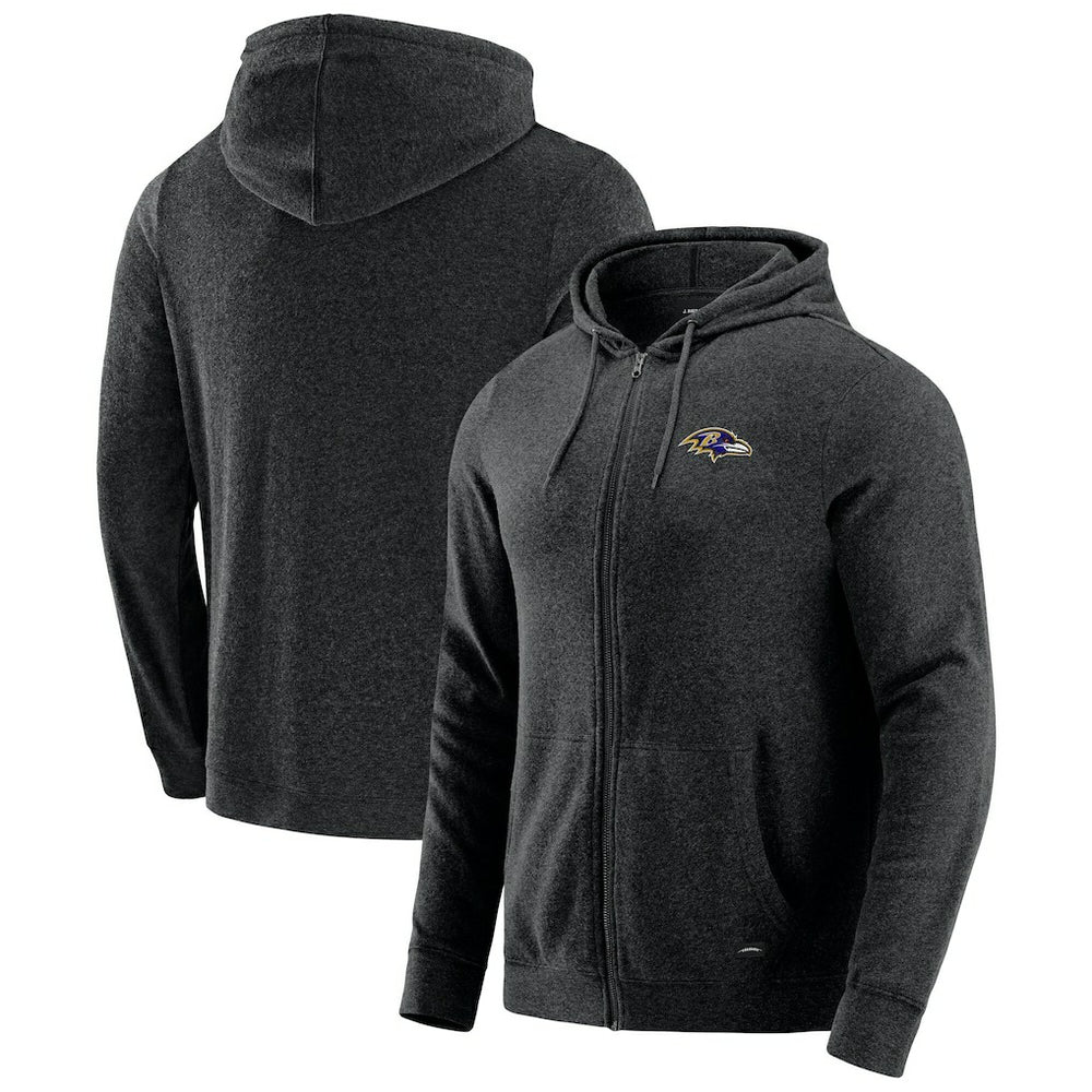 NFL Baltimore Ravens J. Palmer Players Lounge Tri-Blend Full-Zip Hoodie