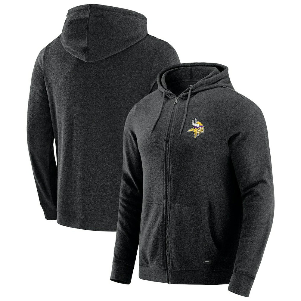 NFL Minnesota Vikings J. Palmer Players Lounge Tri-Blend Full-Zip Hoodie