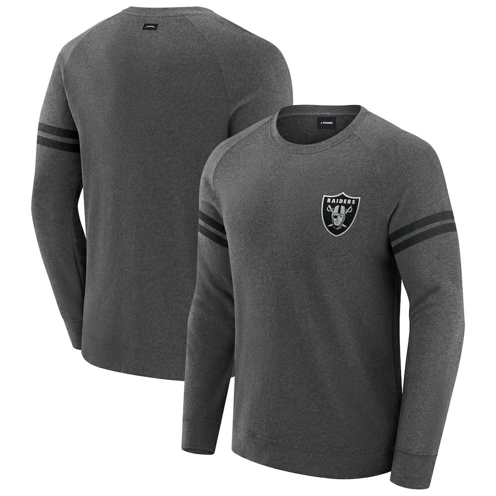 NFL Las Vegas Raiders J. Palmer Players Lounge Raglan Tri-Blend Sweatshirt
