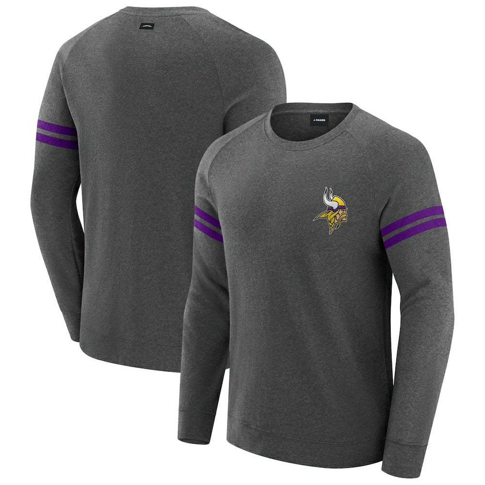 NFL Minnesota Vikings J. Palmer Players Lounge Raglan Tri-Blend Sweatshirt