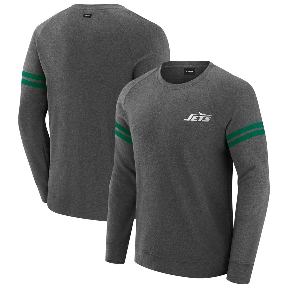 NFL New York Jets J. Palmer Players Lounge Raglan Tri-Blend Sweatshirt