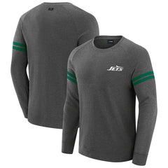 NFL New York Jets J. Palmer Players Lounge Raglan Tri-Blend Sweatshirt