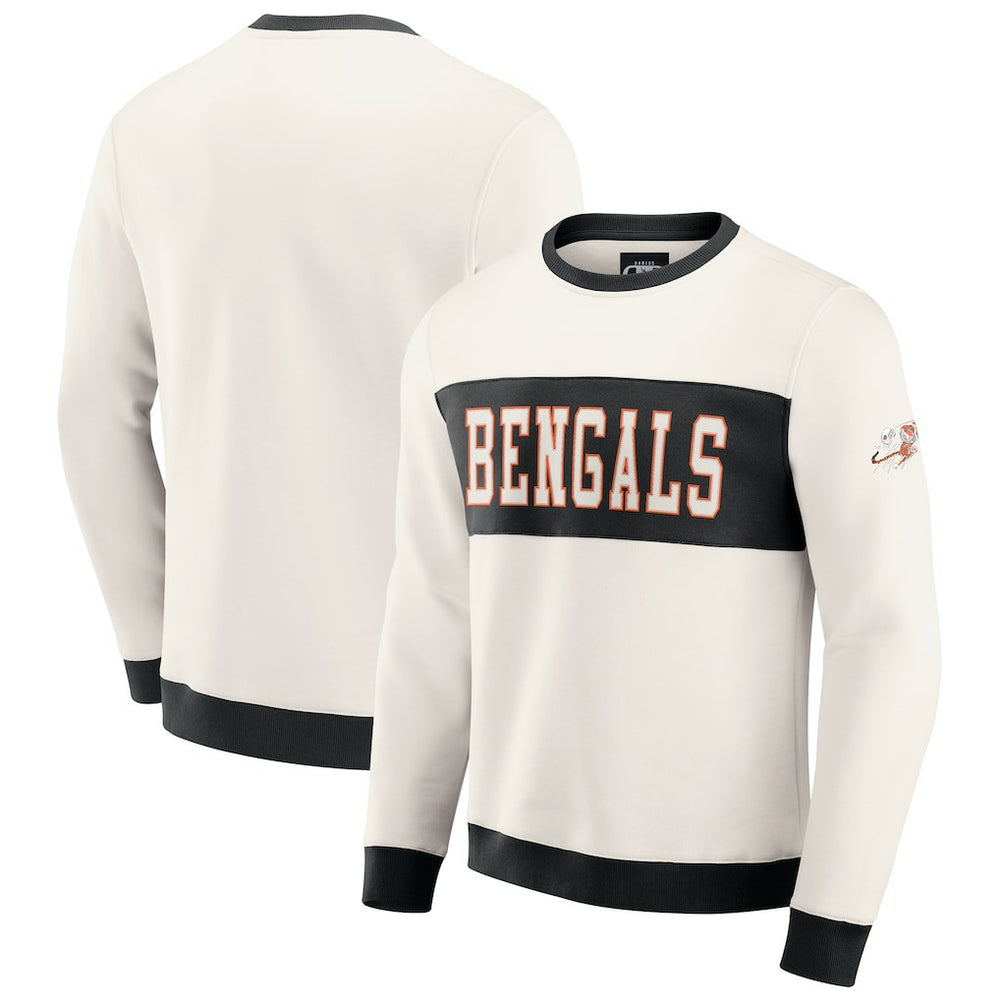 NFL Cincinnati Bengals Darius Rucker Collection Colorblock Pullover Sweatshirt