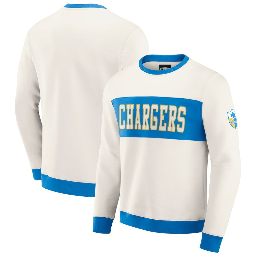 NFL Los Angeles Chargers Darius Rucker Collection Colorblock Pullover Sweatshirt