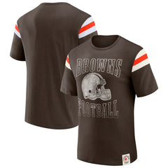 NFL Cleveland Browns Darius Rucker Collection Football Stripe Sleeve T-Shirt