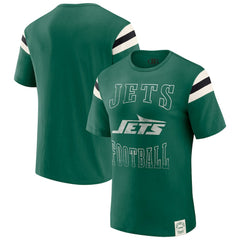 NFL New York Jets Darius Rucker Collection Football Stripe Sleeve T-Shirt
