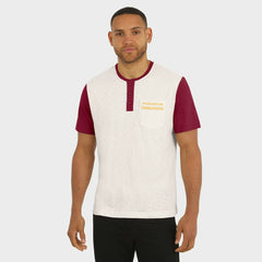 NFL Washington Commanders Darius Rucker Collection Henley Colorblock Slub Pocket T-Shirt