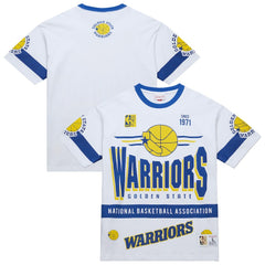 Golden State Warriors Unisex Hardwood Classics Vintage Team Origins Premium T-Shirt sale - White | Mitchell & Ness online