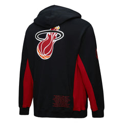 Miami Heat Hardwood Classics Team Origins Fleece Pullover Hoodie - Black | Mitchell & Ness discount