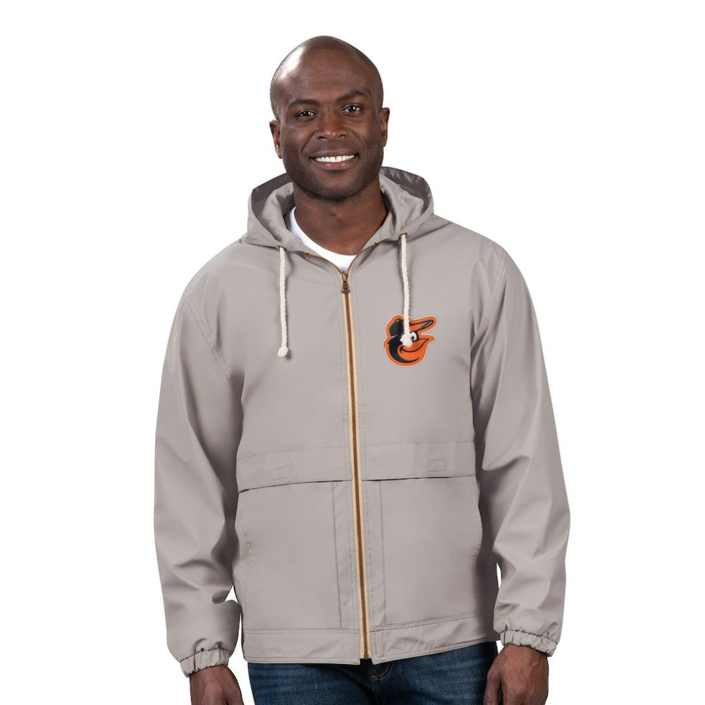 Baltimore Orioles G-III Sports by Carl Banks Full-Zip Rain Jacket - Gray