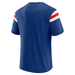 Texas Rangers Darius Rucker Collection Distressed Sleeve Stripe T-Shirt - Royal