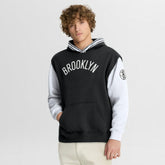 Brooklyn Nets Half Court Shot Clock Fastbreak Hoodie - Black/White | Fanatics cheap
