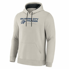 Oklahoma City Thunder Crossover Collection Blocked Shot Premium Pullover Hoodie - Off White | Fanatics for sale