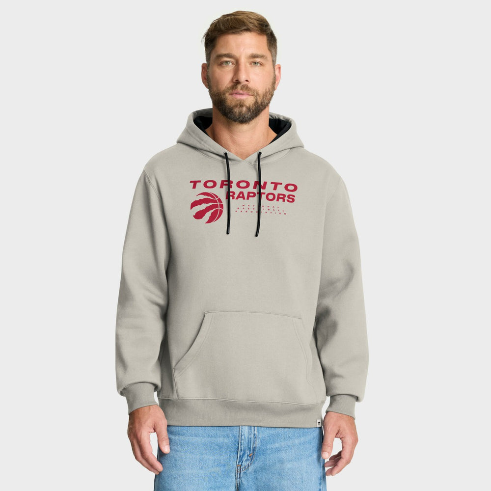 Toronto Raptors Crossover Collection Blocked Shot Premium Pullover Hoodie - Off White | Fanatics shop