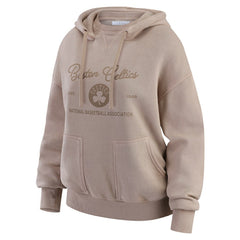 Boston Celtics WEAR by Erin Andrews Women's Washed Pullover Crewdie - Tan discount