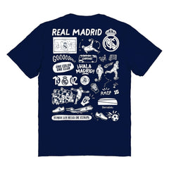 Real Madrid Vive La Fete Women's Impressions Artwork T-Shirt / Soccer Hot sale