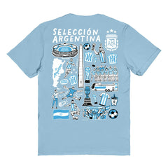 Argentina National Team Vive La Fete Women's Impressions Artwork T-Shirt / Soccer Hot sale