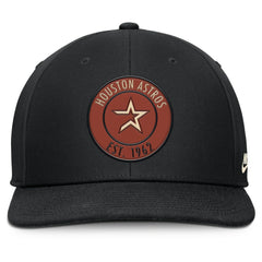 Houston Astros Cooperstown Collection Pro Dri-FIT Snapback Hat - Black | Nike