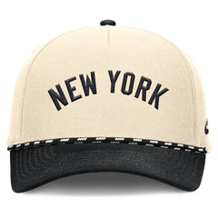New York Yankees Cooperstown Collection Rise Adjustable Hat - Natural/Black | Nike