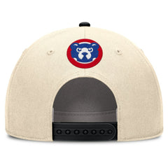Chicago Cubs Cooperstown Collection Rise Adjustable Hat - Natural/Black | Nike