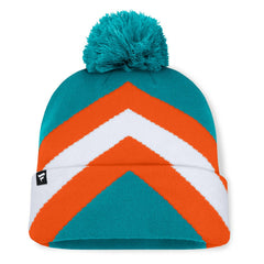 NFL Miami Dolphins Women's Cornerback Cuffed Knit Hat with Pom