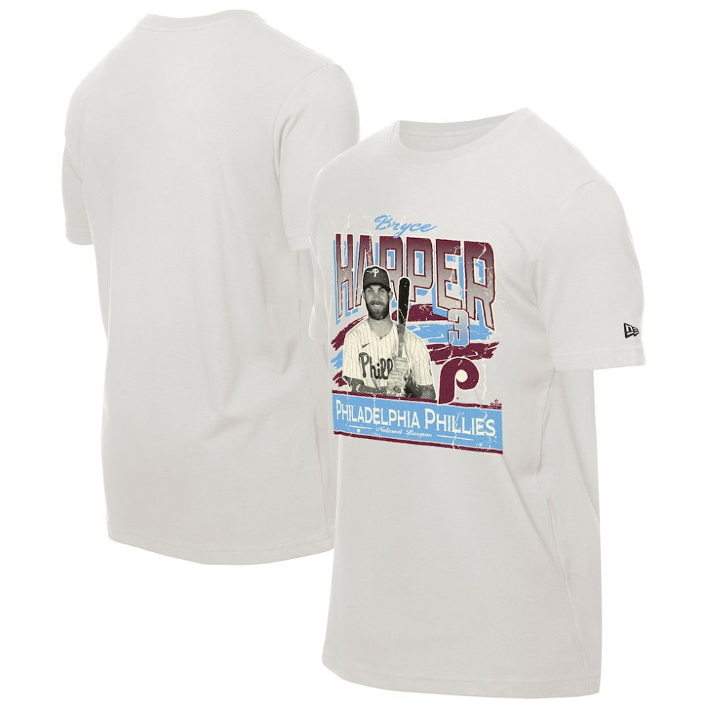 Bryce Harper Philadelphia Phillies Batter Up T-Shirt - Cream | New Era