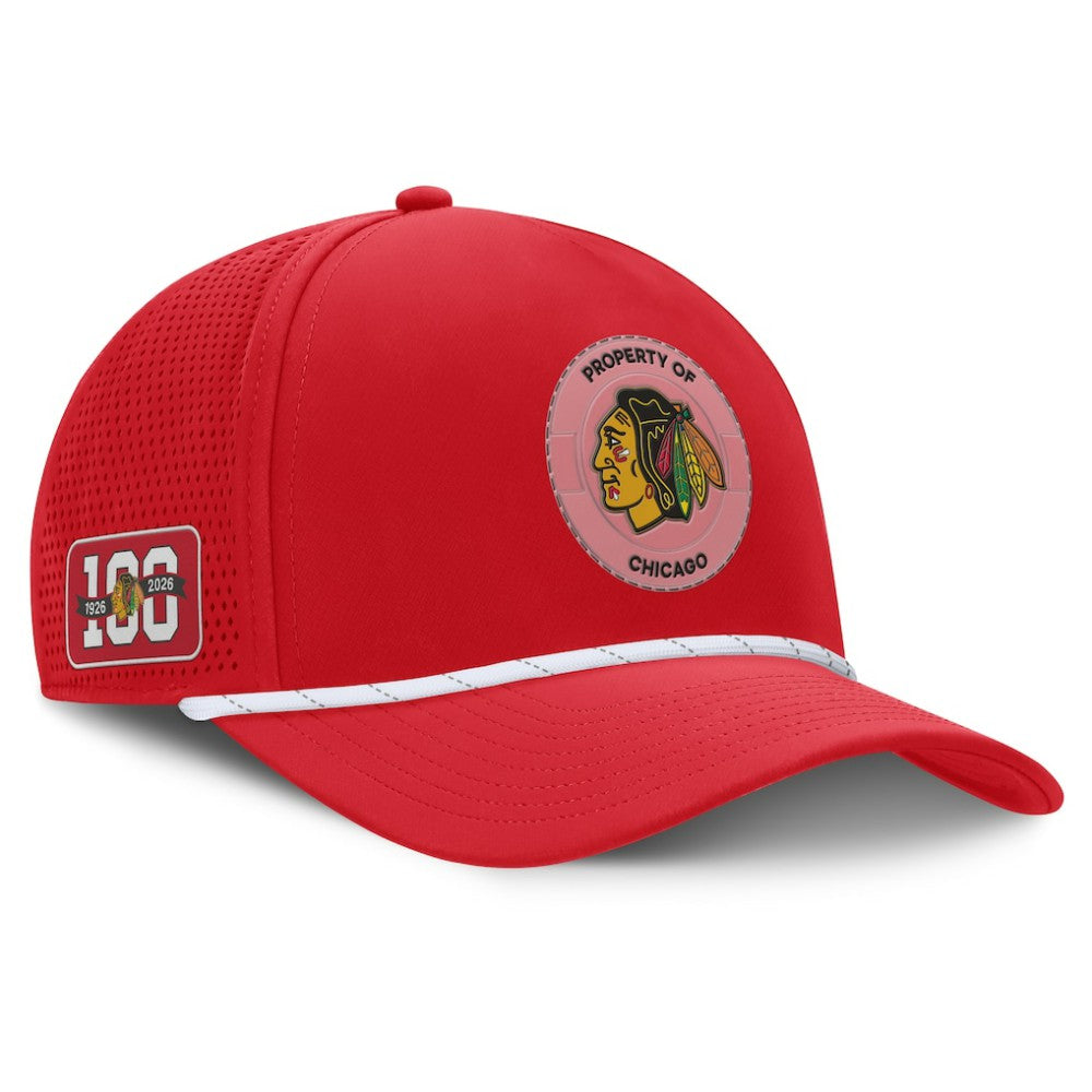 Chicago Blackhawks Fanatics Centennial Pinched Front Adjustable Hat