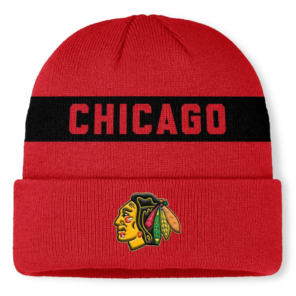 Chicago Blackhawks Fanatics Centennial Cuffed Knit Hat