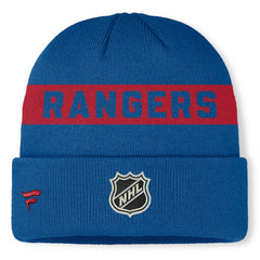 New York Rangers Fanatics Centennial Authentic Pro Cuffed Knit Hat