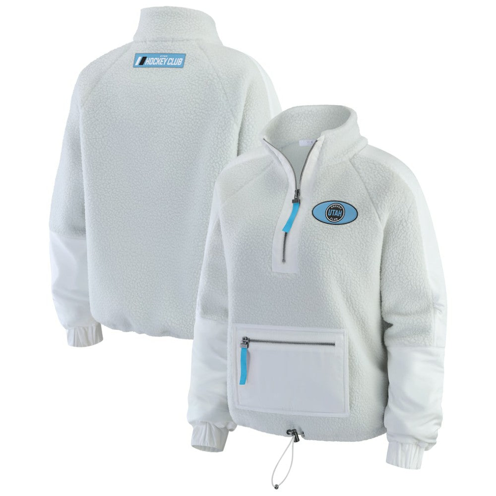 Utah Mammoth WEAR by Erin Andrews Women's Polar Fleece Quarter-Zip Jacket