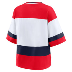 Washington Capitals WEAR by Erin Andrews Women's Jersey Style Tee