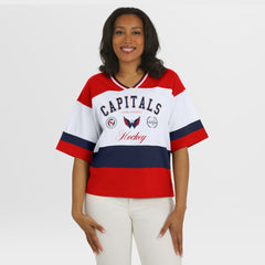 Washington Capitals WEAR by Erin Andrews Women's Jersey Style Tee