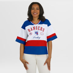 New York Rangers WEAR by Erin Andrews Women's Jersey Style Tee
