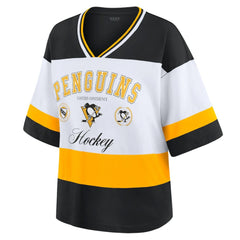 Pittsburgh Penguins WEAR by Erin Andrews Women's Jersey Style Tee