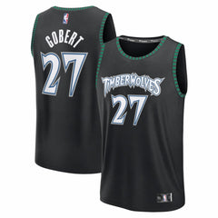 Rudy Gobert Minnesota Timberwolves Fastbreak Jersey - Classic Edition - Black | Fanatics shop
