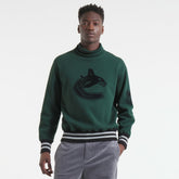 Vancouver Canucks Todd Snyder by Fanatics Relaxed Canadian Fleece Turtleneck