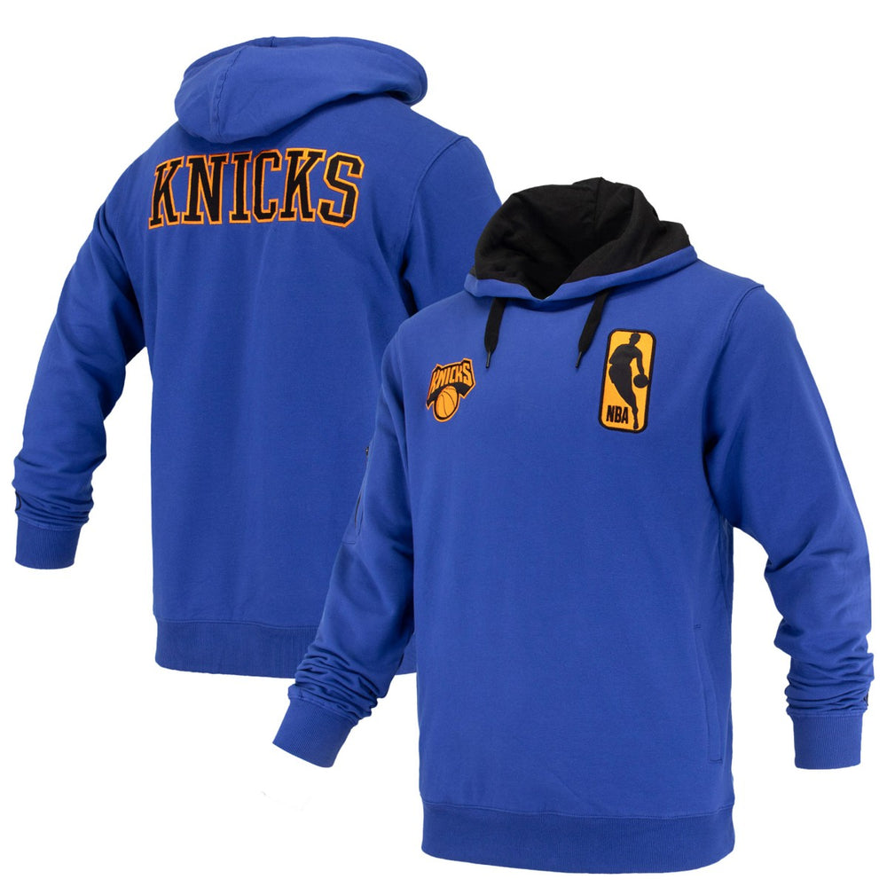 New York Knicks FISLL Unisex Logoman Shadow Collection Pullover Hoodie - Blue for sale
