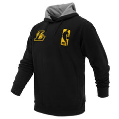 Los Angeles Lakers FISLL Unisex Logoman Shadow Collection Pullover Hoodie - Black for sale